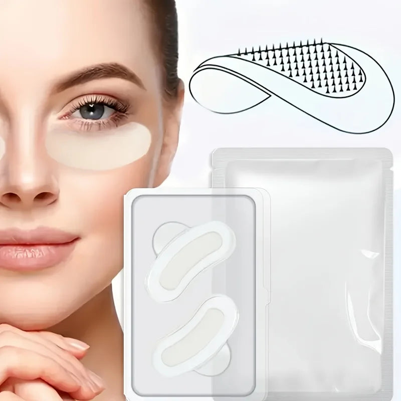 Allergic Eye Patch 0.25mm Microneedle for Face Care, Light Brown, No Battery, Portable & Easy Use, Anti-Aging Wrinkle Repair