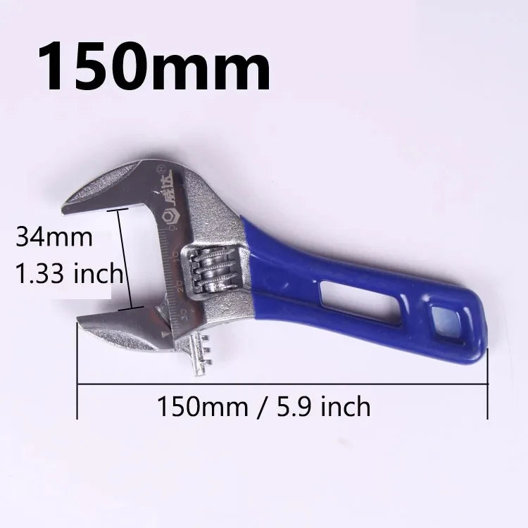 Universal Lightweight Adjustable Wrench Large Opening Short Handle Multifunctional Mini Wrench Plumbing Pipeline Bathroom Tools