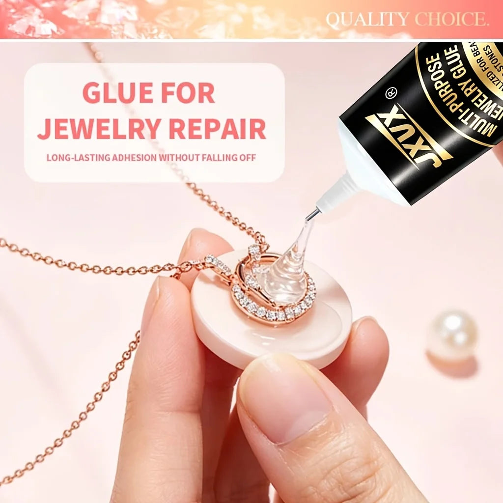 JXVX B7000 Jewelry Glue 4Pack Flexible Super Glue Gel-with Precision Tip Multi Function Glue Fabric Adhesive for Bead Jewelry Rhinestones Making