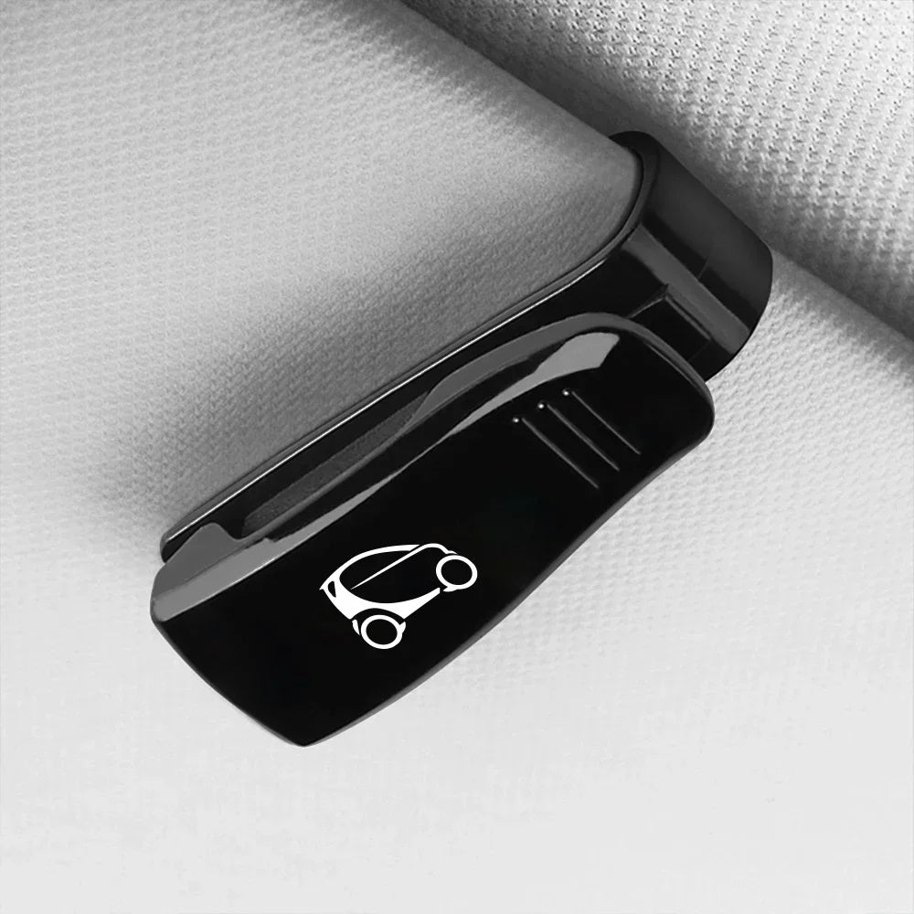 For Smart Eq Fortwo Forfour 453 451 452 450 454 Roadster Car Sun Glasses Case Card Ticket Holder Sunglasses Clip Car Accessories