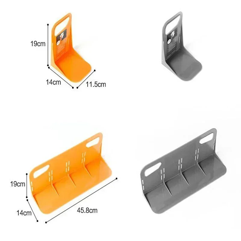 2/1pc Car Back Auto Trunk Fixed Rack Holder Stand Shake-proof Fence Storage Holder Adjustable Distance Storage Box Fixer