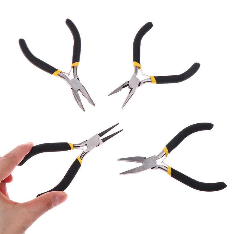 Jewelry Multi-functional Pliers Carbon Steel Forging Jewellery Plier Mini Plier Round Flat Long Nose Plier Jewelry DIY Hand Tool