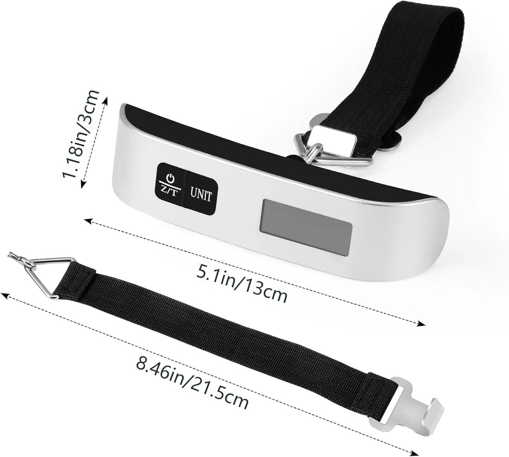 Portable Luggage Scale 110lb 50kg Digital Handheld Portable Hanging Baggage Scale for Travel Suitcase Weight Scale