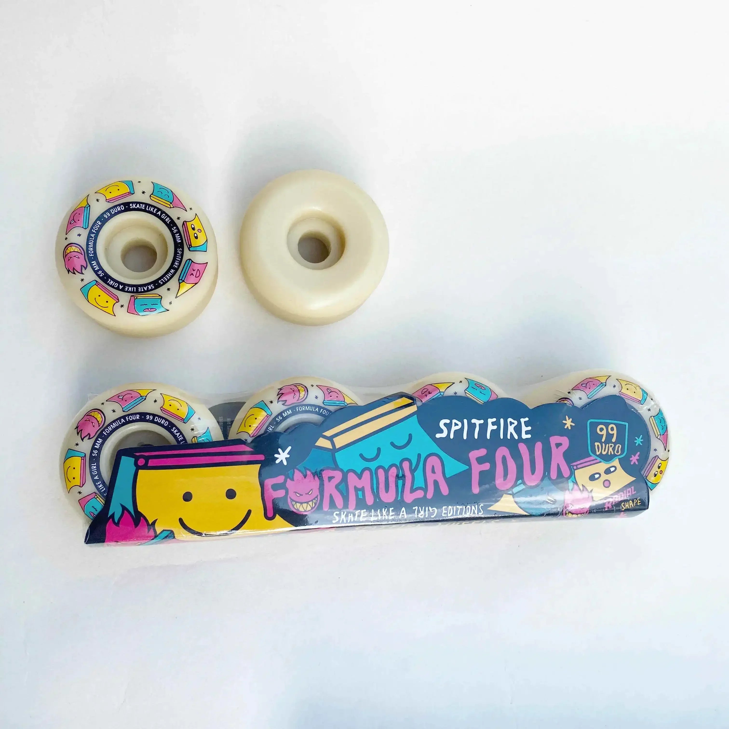 Spitfire Wheels Imported Genuine Spitfire 52mm 101duro 53mm 54mm 56mm 99duro 80HD Skateboard Wheel for Skateboard