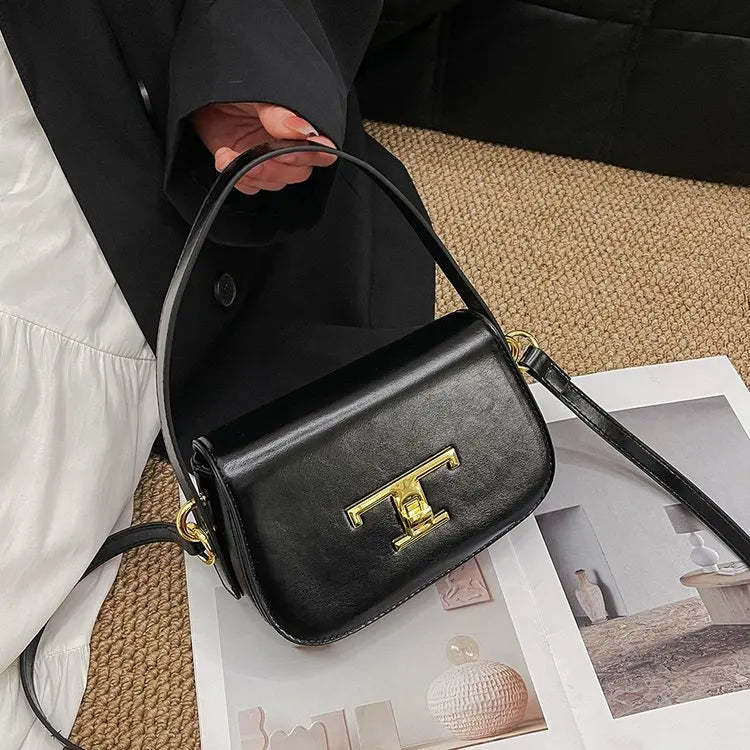 Elegant Leather Classic Designer Paris Diaper Bags Women'S Stylish Casual Shoulder Bag Large Capacity Trendy