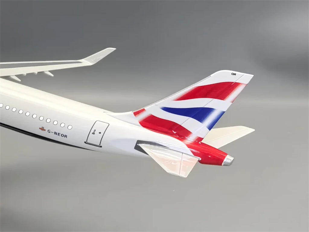 Airplane Resin 1/100 Scale 321neo A321 Neo British Airways Airlines Model 44cm Aircraft Model Plane Kit toys boys kids Gifts