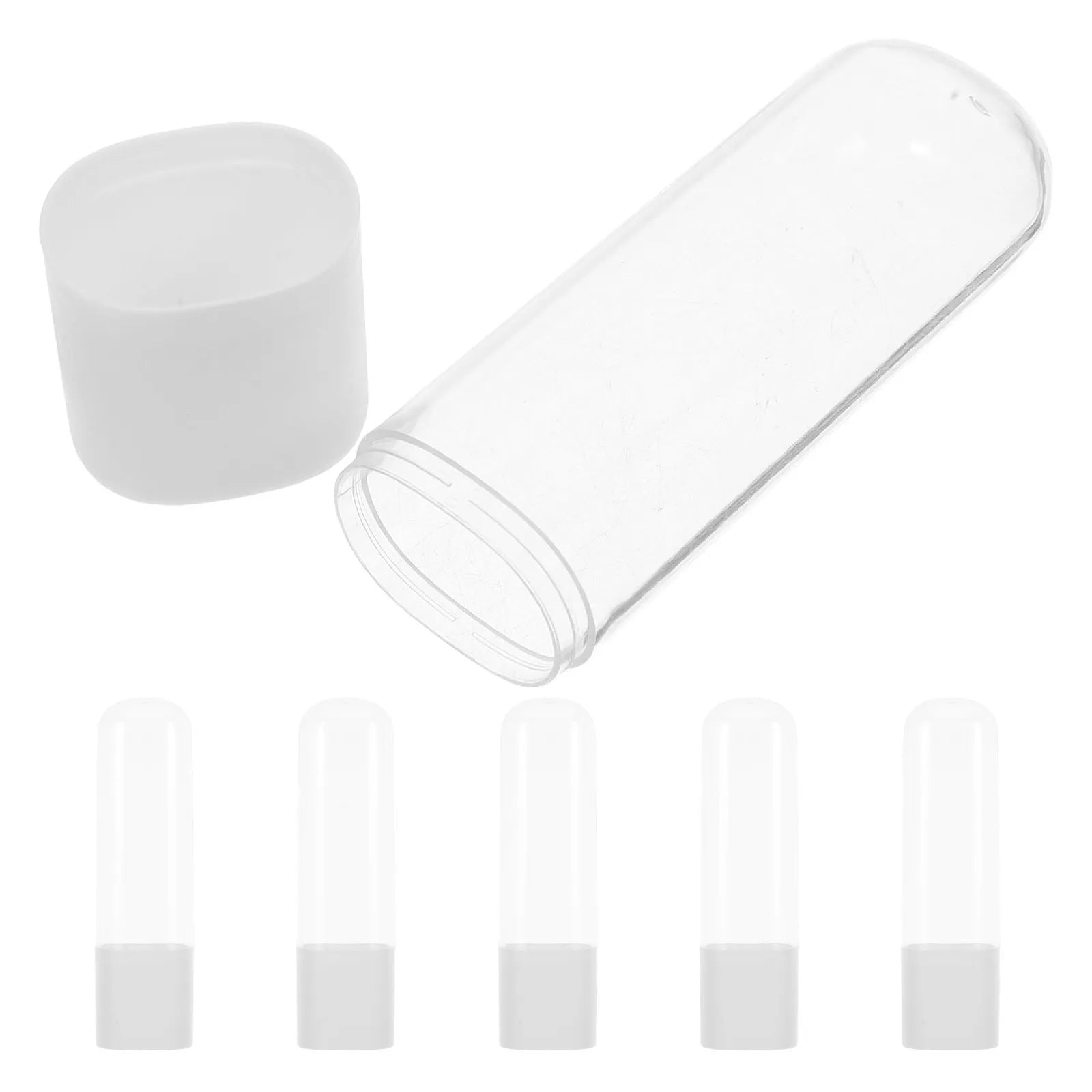 6Pcs Water Flosser Tips Holder Compact Dustproof Travel Case Oral Care Accessories Organizer Flosser Storage Box for Daily Use