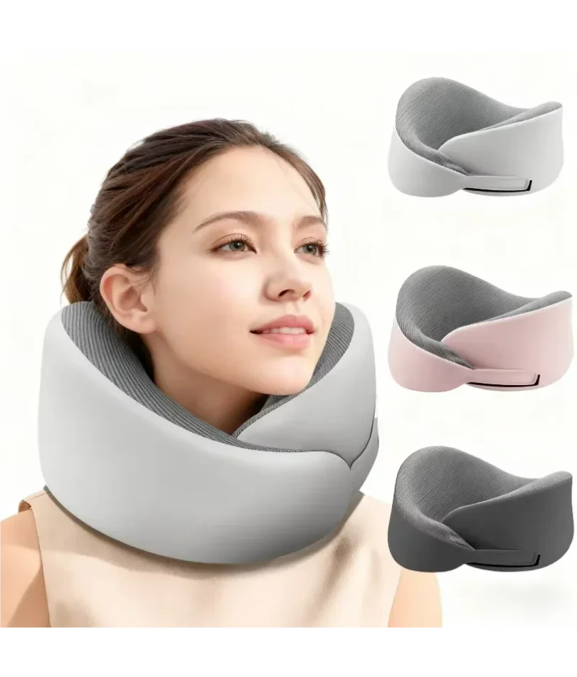Portable U-shaped Travel Pillow Memory Foam Sleeping Pillows Office Nap Pillow Car Airplane Neck Cushion Ergonomic Head Support