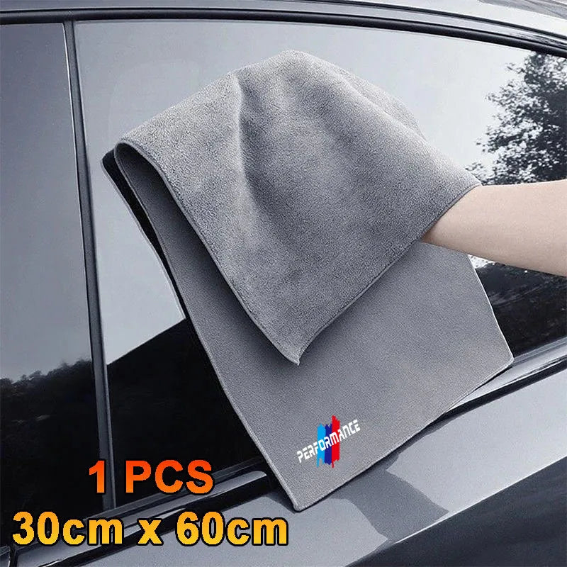 Absorbent Auto Cleaning Towels-Lint-Free Microfiber,Scratch-Resistant,car accessories,for BMW M Performance power sport