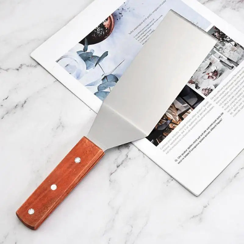 Stainless Steel Spatula And Grill Scraper Non Stick Durable Barbecue Cooking Tools Pizza Shovel Pancake Beef BBQ Utensils