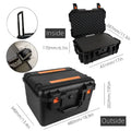 660x495x260MM Large Pull rod Tool Box On Wheels Waterproof Tool Box Organizer Hard Case tool bag Wheeled Protable tool storage
