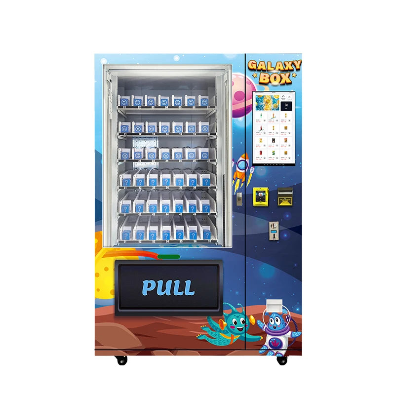 FOODLINE Customized Advertising 400 Pcs Capacity Blind Box card Snack and drink Vending Machine for business