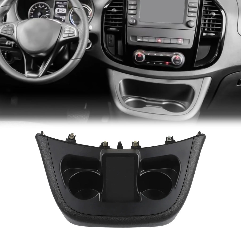 Car Central Control Water Cup Holder Panel Storage Box A44768008319051 For Mercedes Vito For Metris W447 2016-2023 Interior Part