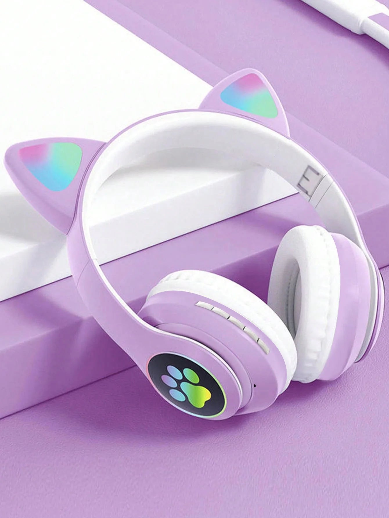 Wireless headphones, Jerry 5.0, long life, high sound quality, cat ears, listening to music/gaming wireless headphones