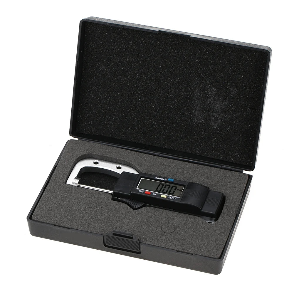 Digital Thickness Gauge Horizontal Type Electronic Digital Display Caliper Thickness Gauge Measuring Tool 0-25mm Thickness Gauge