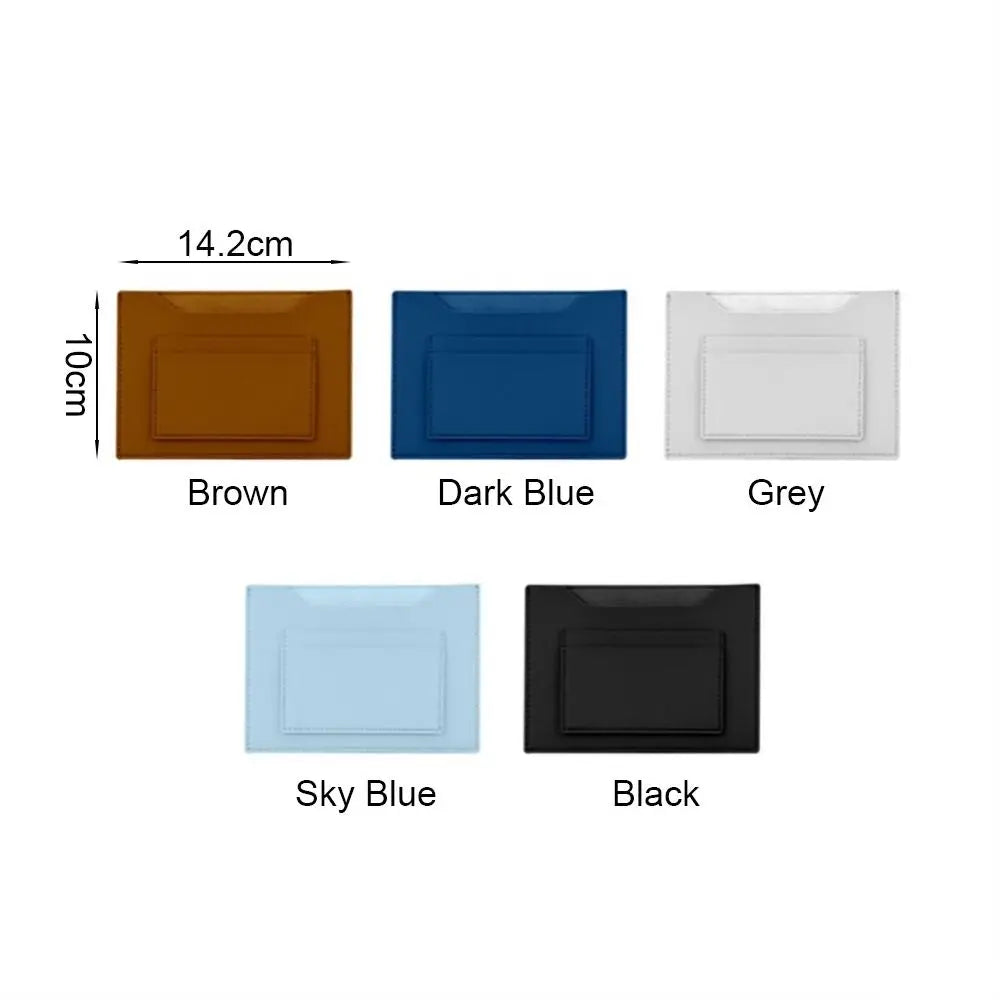 Unisex Passport Cover - Waterproof PU Leather with Multi-Slots - Portable Card Holder for Women & Men