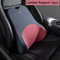 Car Lumbar Support Headrest Neck Pillow Support Universal Soft Neck Pillows Cushion Car Memory Foam Lumbar Pillow Back Support