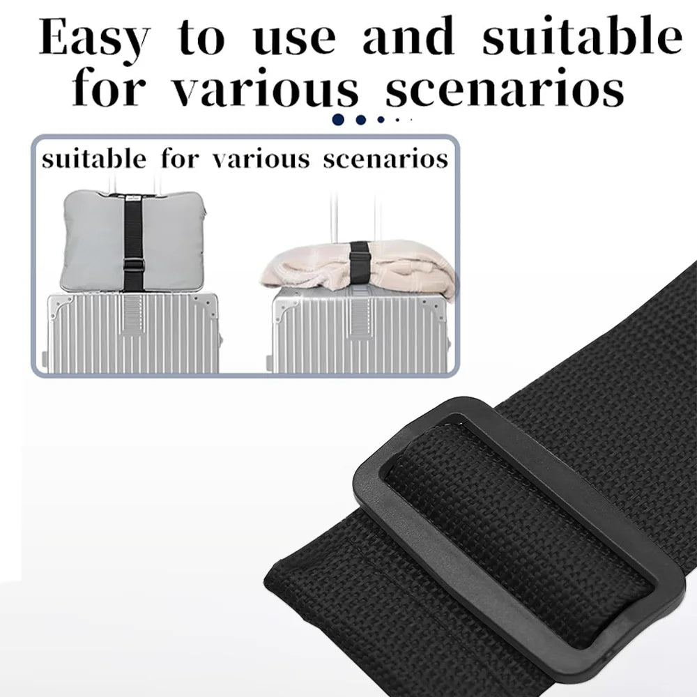 Versatile Luggage Elastic Strap Reusable Adjustable Luggage Connector Straps Travel Suitcase Fixed Strap Elastic Luggage Strap