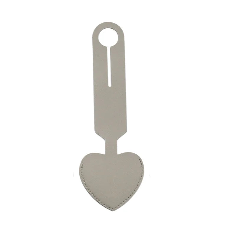 Creative Heart Shaped Leather Luggage Tag Write On Boarding Pass ID Tag Travel Gift