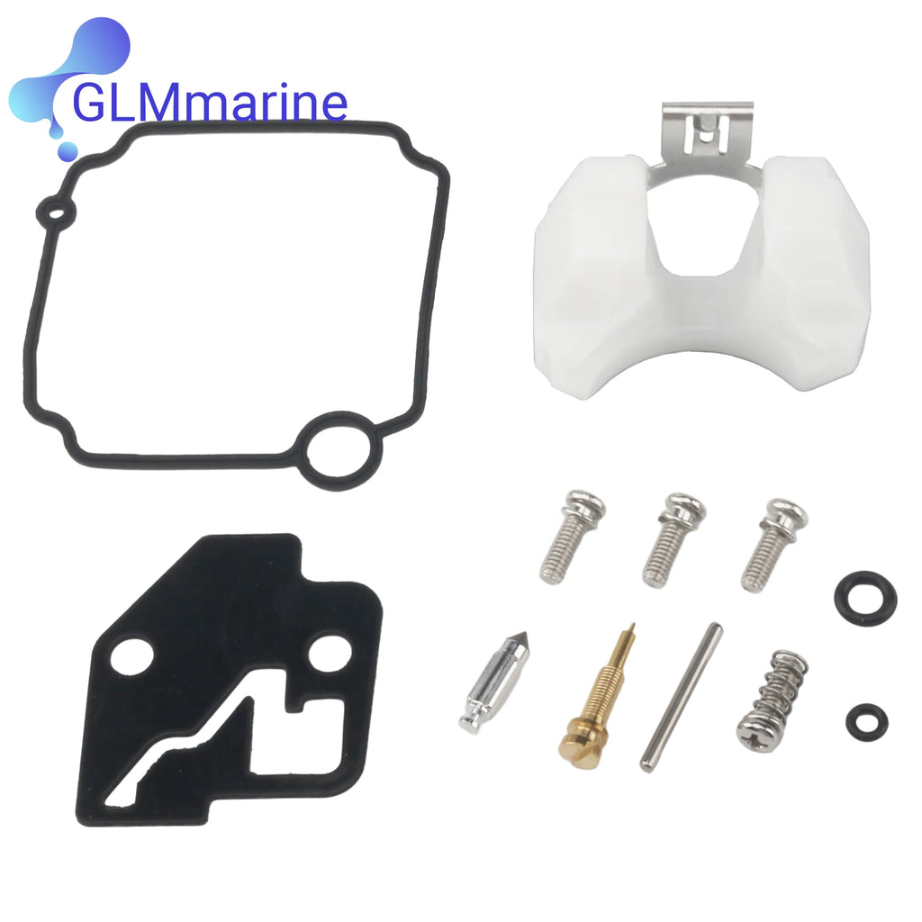 Outboard Carburetor Repair Kit 66M-W0093-00 Compatible with Yamaha 9.9HP 13.5HP 15HP 4-Stroke Boat Engines 66M-W0093-01 802706A1