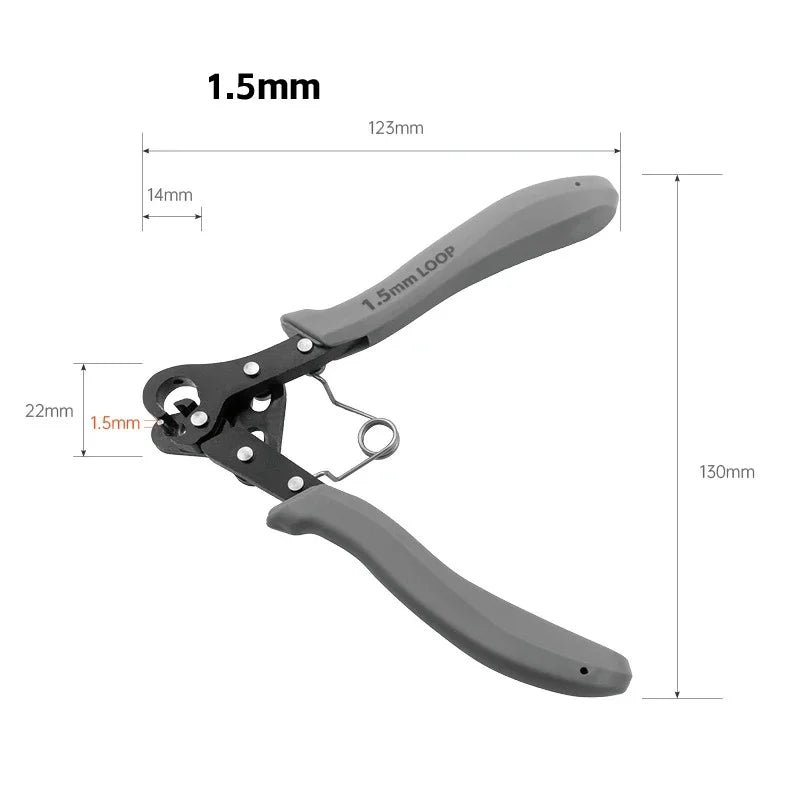 1.5/2.25/3mm Repair Jewelry Making Tool Repair Wire Rolling Pliers Craft Jewelry Making Round Nose Pliers For Wire Ring Wrapping