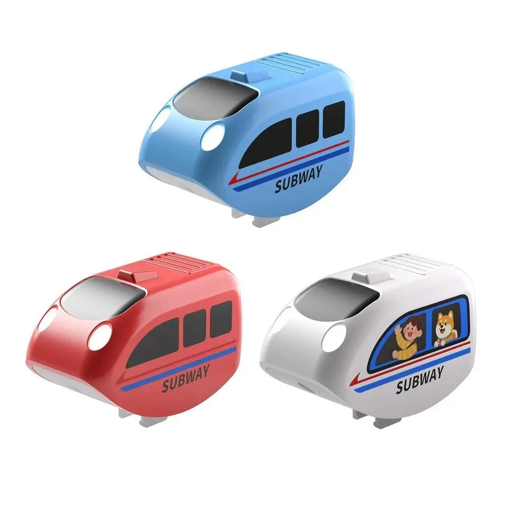 Fun Plastic Buckle Tracks Train With Light Intelligent Toy Railway Track Toys Smooth Steady Driving Small Train