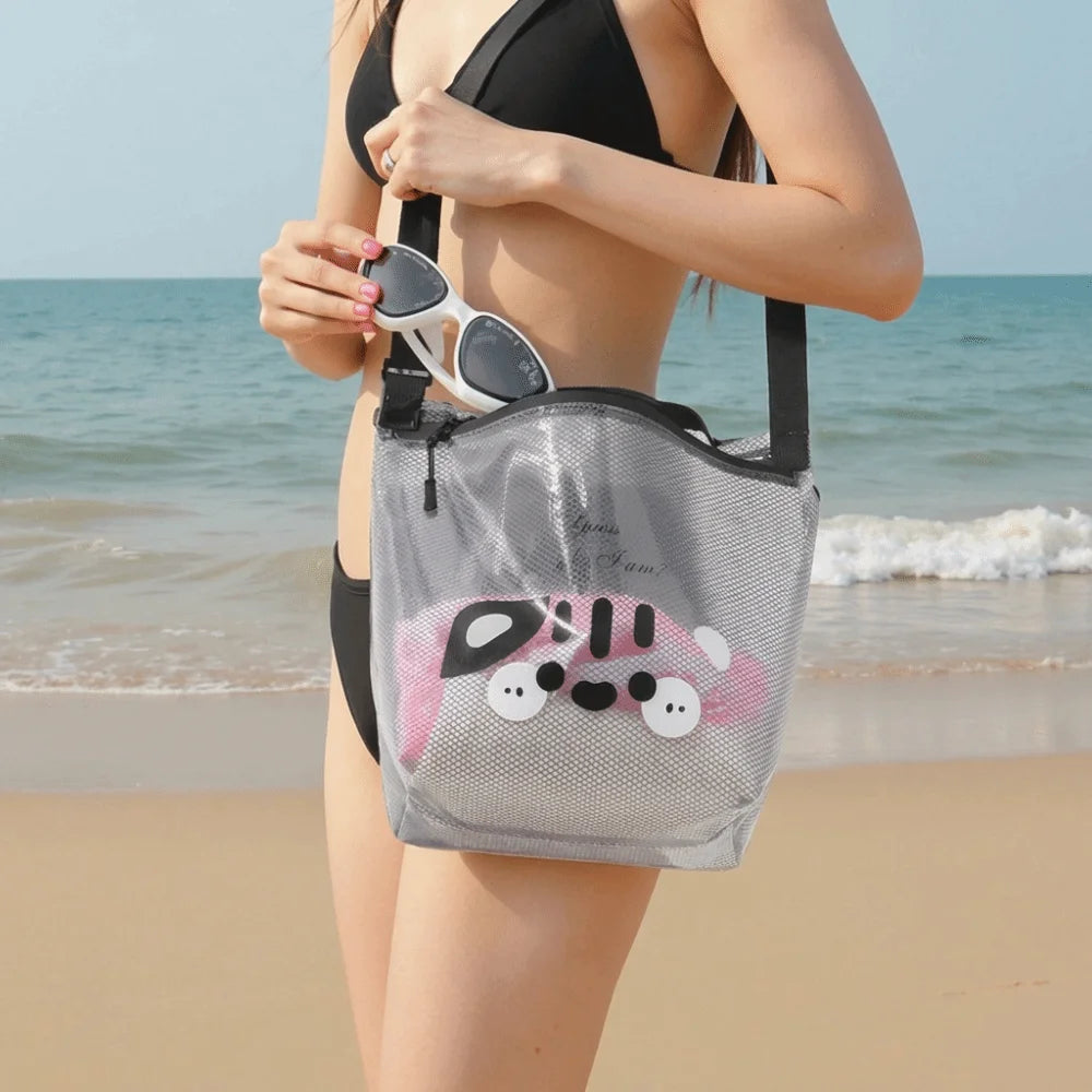 New Waterproof Transparent Makeup Bag PVC Large Capacity Gym Swim Bag Crossbody Waterproof Storage Bag Travel
