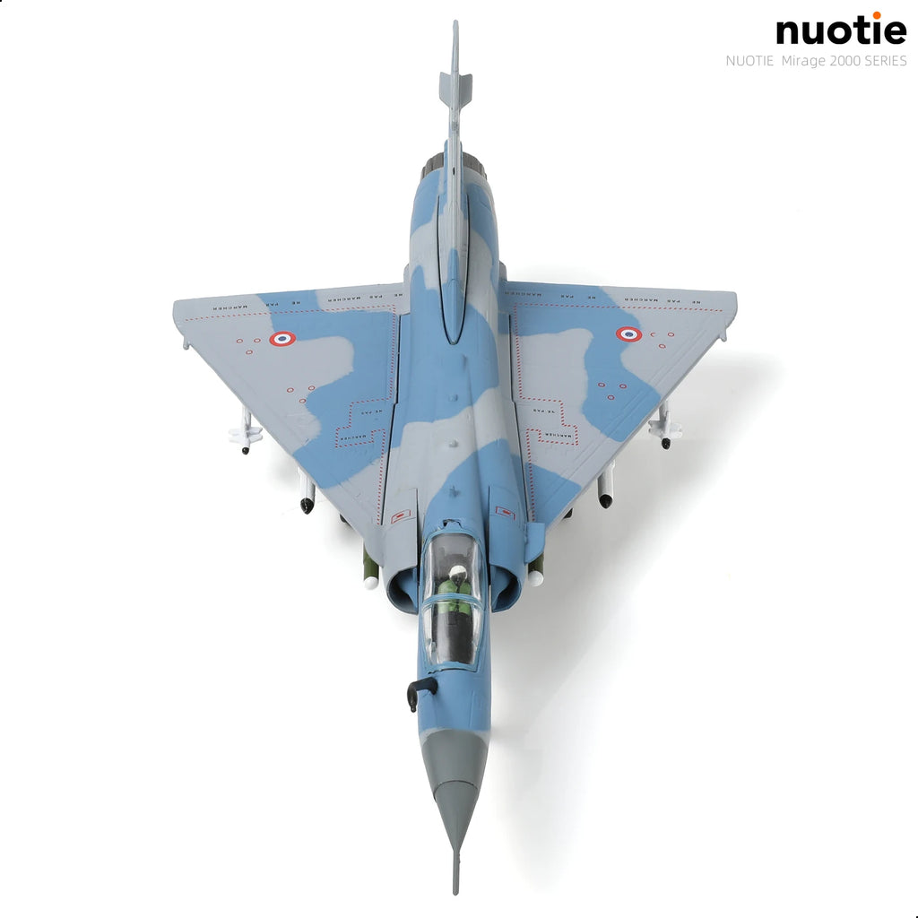 NUOTIE 1/100 Mirage 2000C-5F 2-EB French Air Force 3rd Stork Squadron Diecast Model with Bracket for Adult Collection & Gift