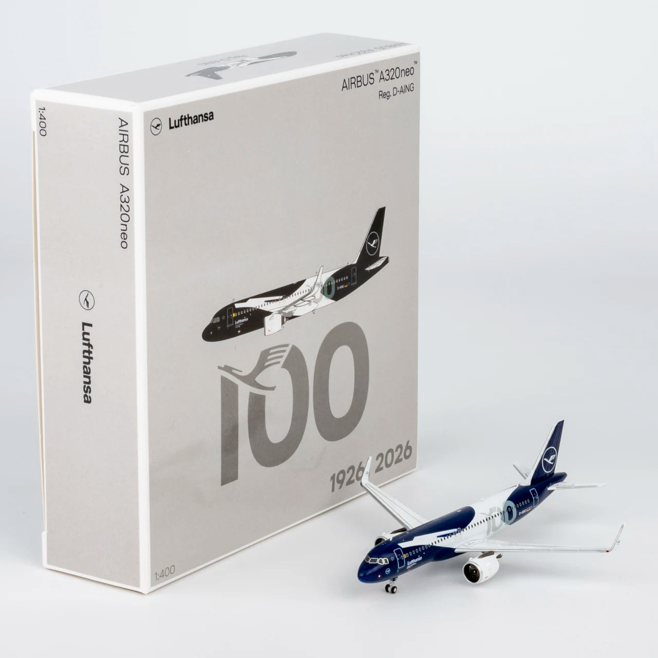 15072 Alloy Collectible Plane Gift NG Models 1:400 Lufthansa Airlines [100 Years] Airbus A320neo Diecast Aircraft Model D-AING