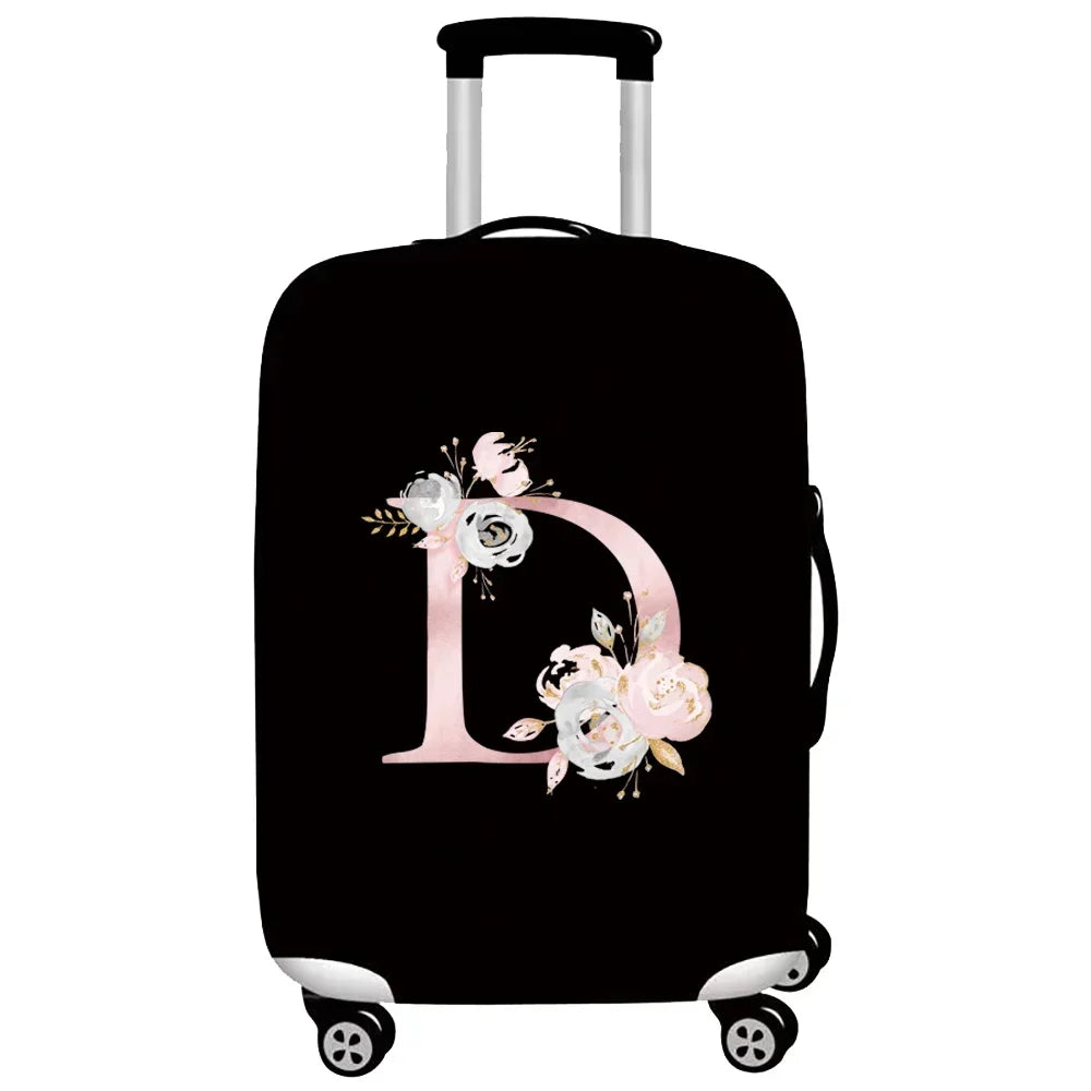 Thick Elastic Luggage Protective Cover Suit for 18-32 Inch Suitcase Covers Trolley Cover Travel Accessorie Pink Flower Series