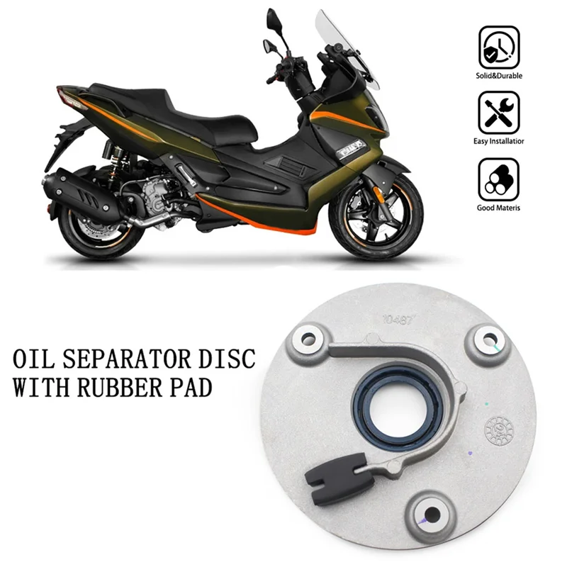 Motorcycle Oil Separator Disc Timing Sprocket Cover Crankshaft Oil Seal Disc Forbyq150t-5F Aprilia Srmax250 350-A87Q