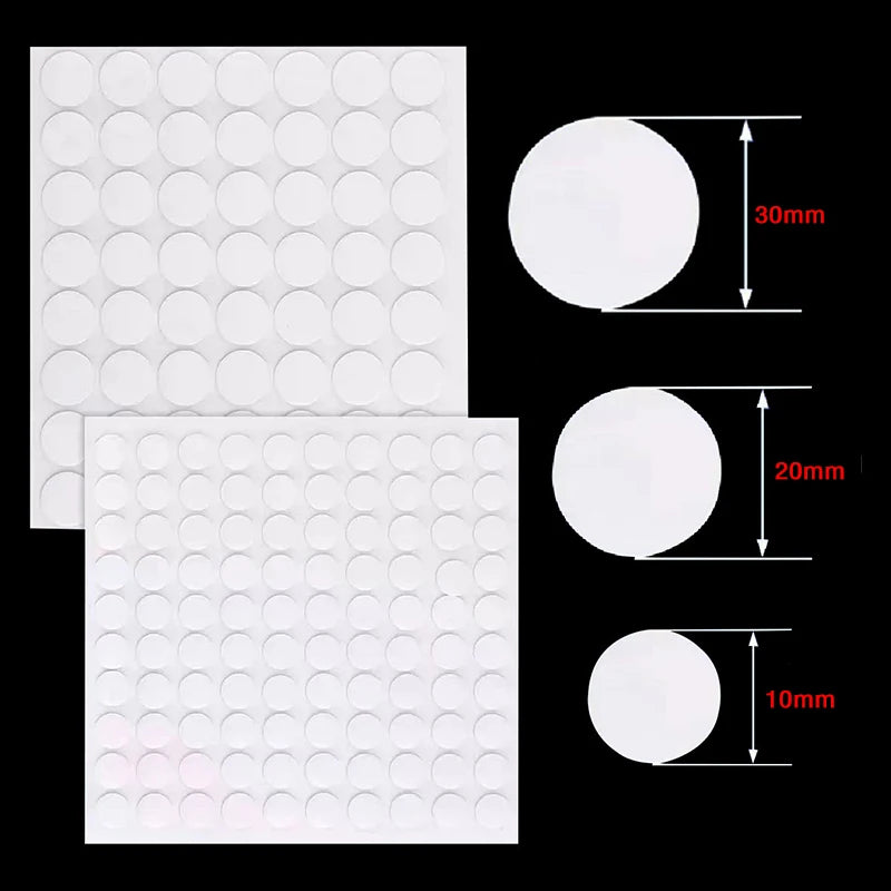 50/100Dots Double Sided Adhesive Poster Clear Glue Point Tape Round Tape Strongly Fixe Seamless Glue Household Paste Decoration