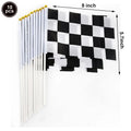 Race Car Theme Tablecloths Black White Checkered Rectangular Plastic Table Cover Racing Car Birthday Party Decorations Supplies