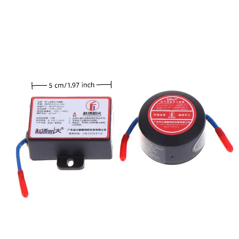 1Pc 10g Vehicle Engine Compartment Retardant Device Dual Line Non Polluting Anti Fire High Efficiency For Car Safety Assurance