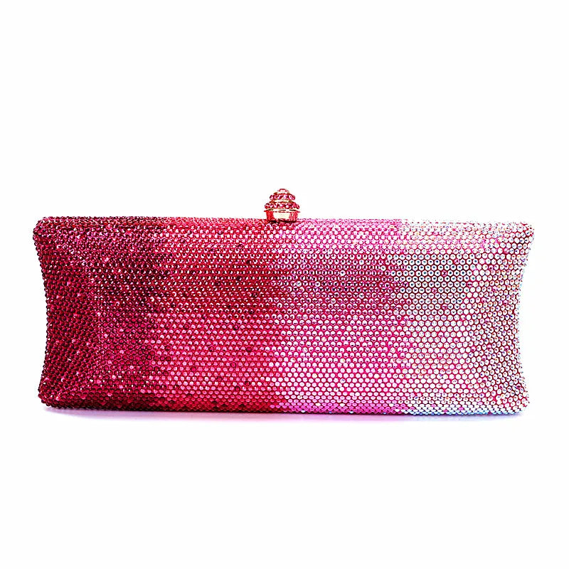 Women's Sparkling Rhinestone Dragonfly Evening Clutch Bag Glamorous Beaded Design for Parties & Events Can Be Matched with Shoe