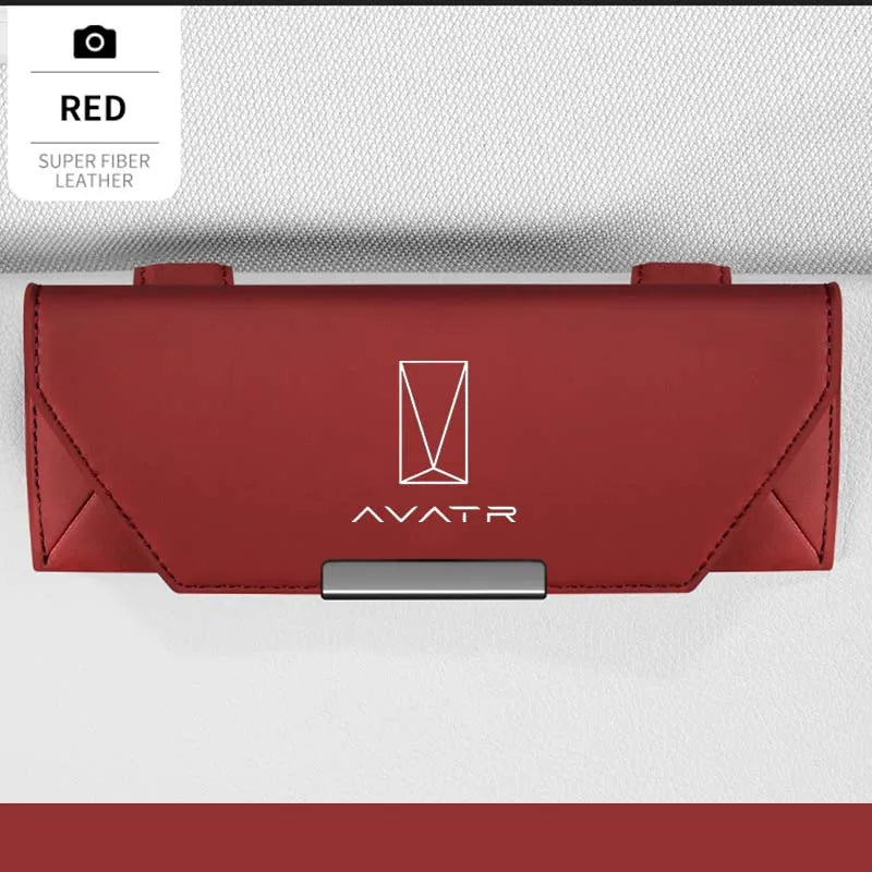 For Avatr 11 07 12 Parts Sticker Interior Key Card Logo Accessories Car Visor Sunglasses Glasses Holder Glasses Case Clip Box