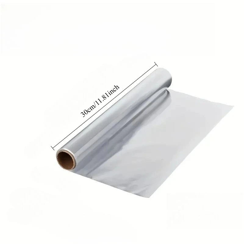 Disposable Aluminum Foil, Non-Stick BBQ Wrapping Paper, Oven Safe Kitchen Oil-Proof Tool for Baking and Grilling,Various Lengths