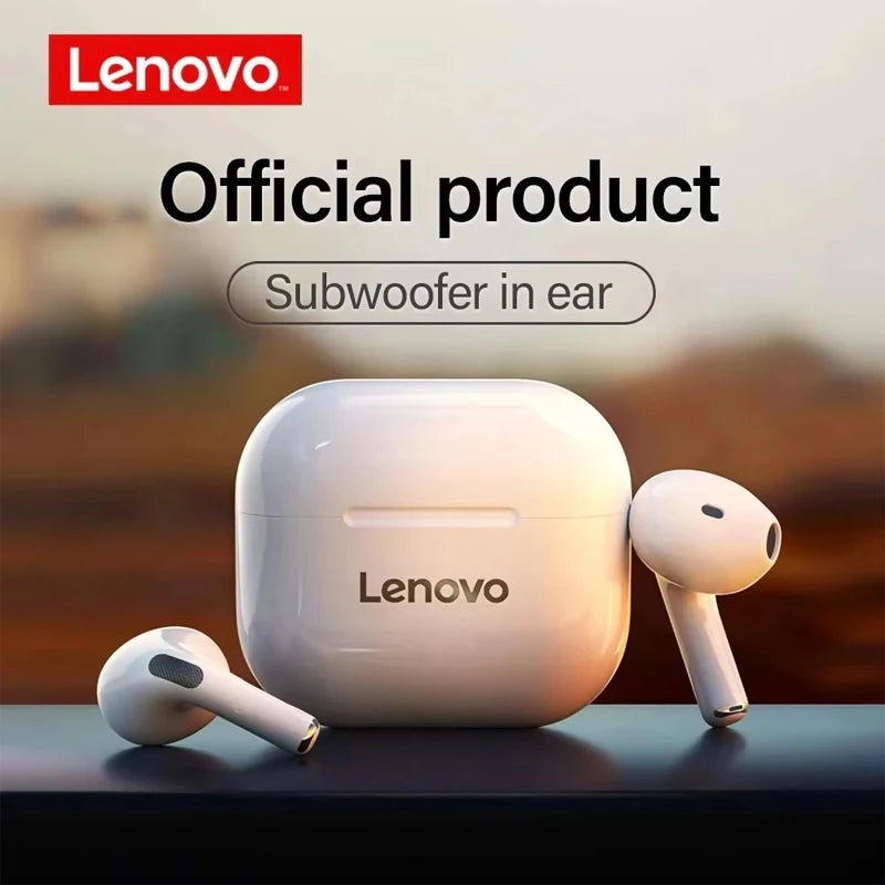 Original Lenovo LP40 Bluetooth Earphone 5.0 Immersive Sound HIFI TWS With Microphone Touch Control For Long Standby Time Motion