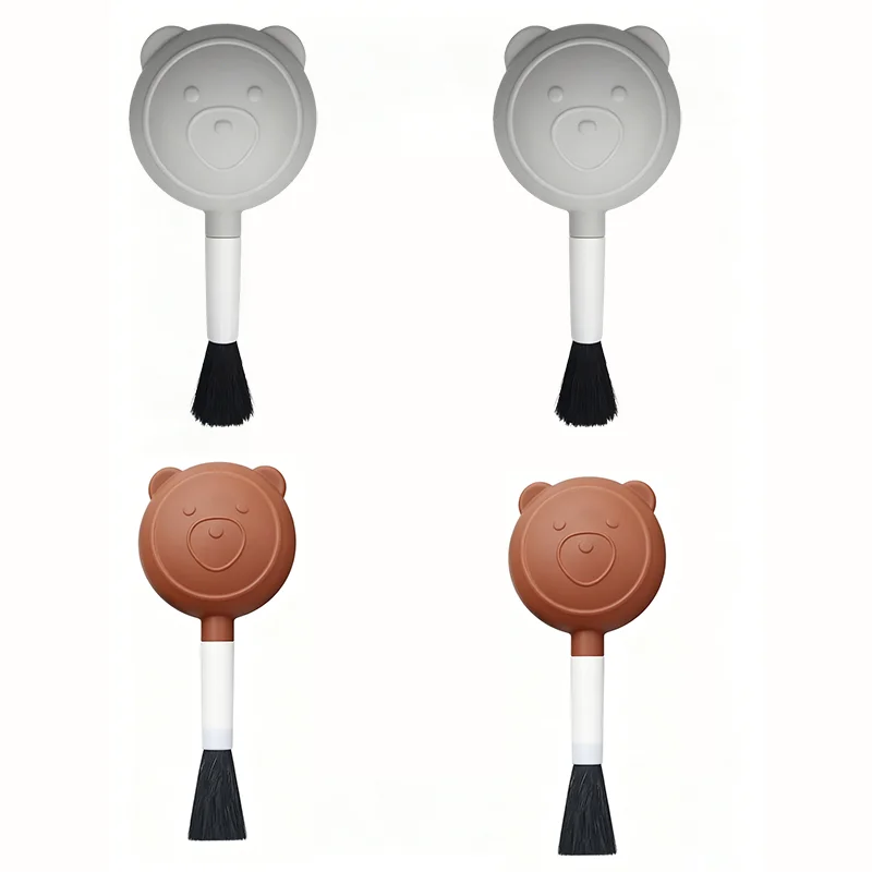 2-in-1 Air Blower Cleaning Tool with Brush for Car Interior, Camera Lens, Keyboard & Phone Screen Dust Removal Kit Portable Kit