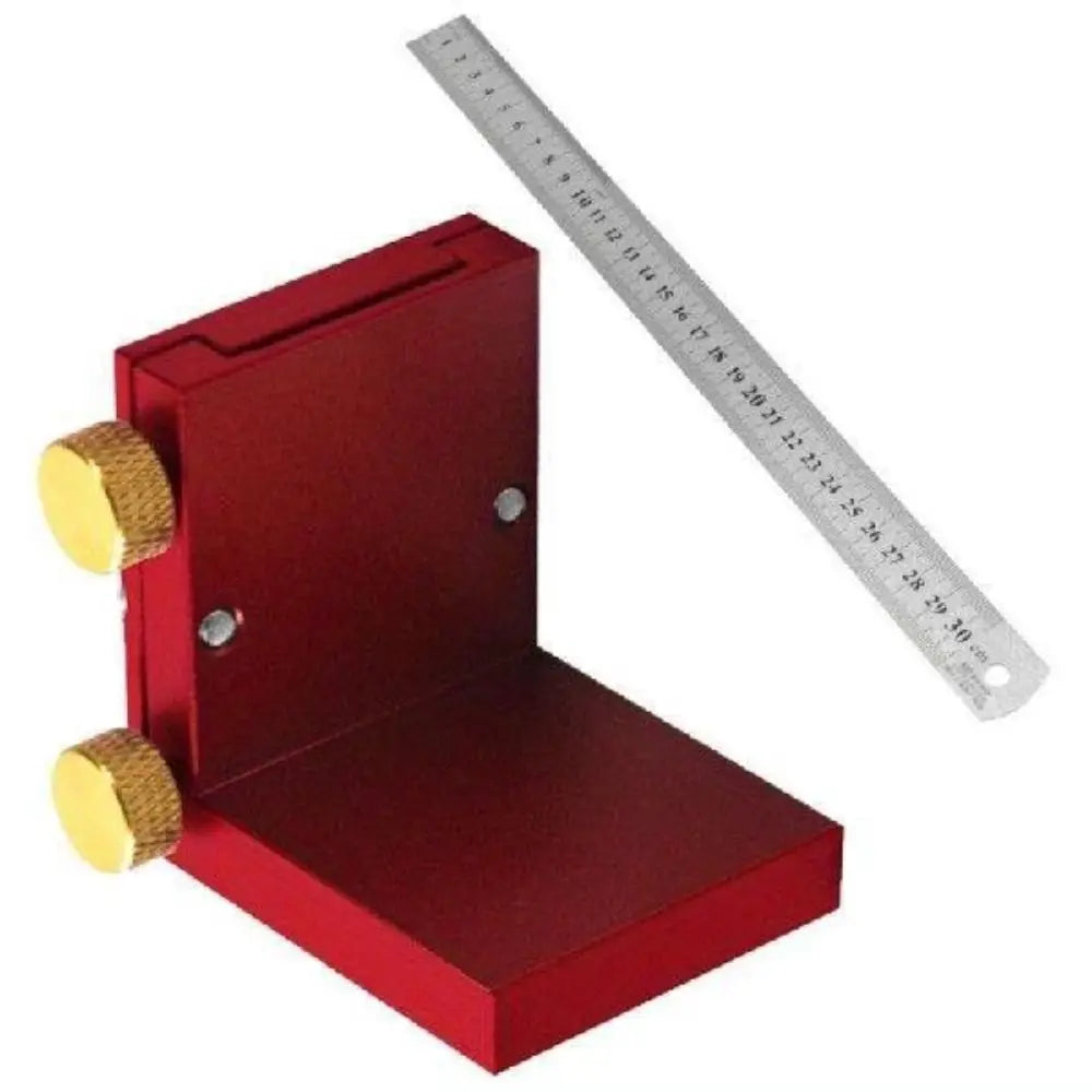 T-Type Woodworking Scriber Precision Marking Gauge Scribing Positioning Block Alloy Adjustable Scribing Ruler