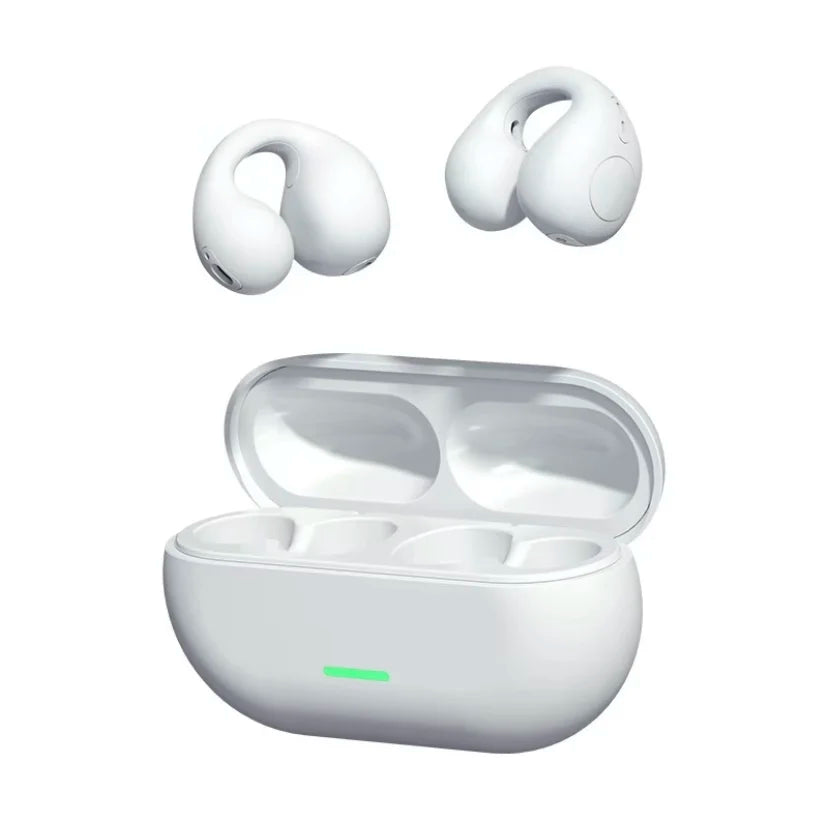 2026 Year of the Horse Gift Ear Clip Bluetooth 5.3 Headphones Open Ear Sports Long Battery HD Call Earbuds