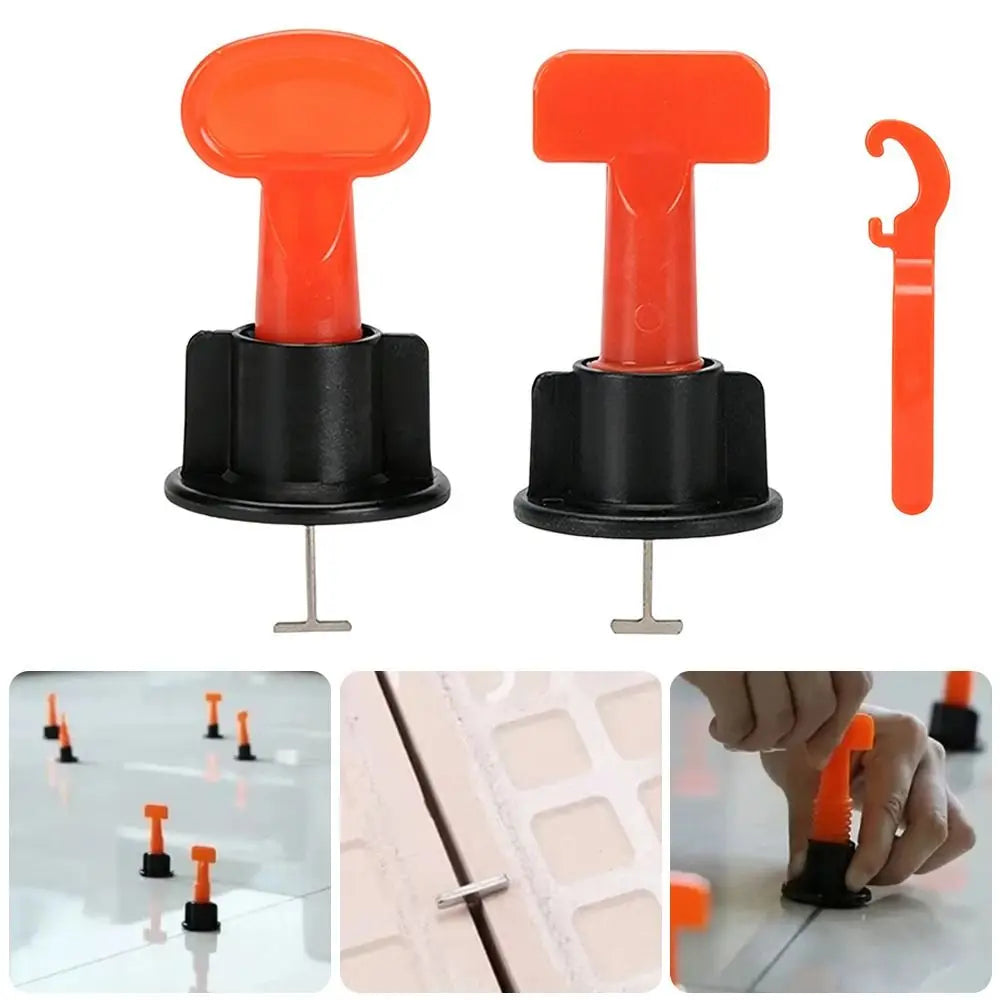 50Pcs Reusable Floor Tile Leveling System Clips Spacers Adjustable Thickened Tile Spacers Tile Leveler