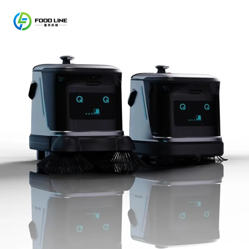 Cleaning Robot AI Powered Commercial Floor Cleaning Robot with Intelligent Path Planning Auto Recharge for Restaurant Customized