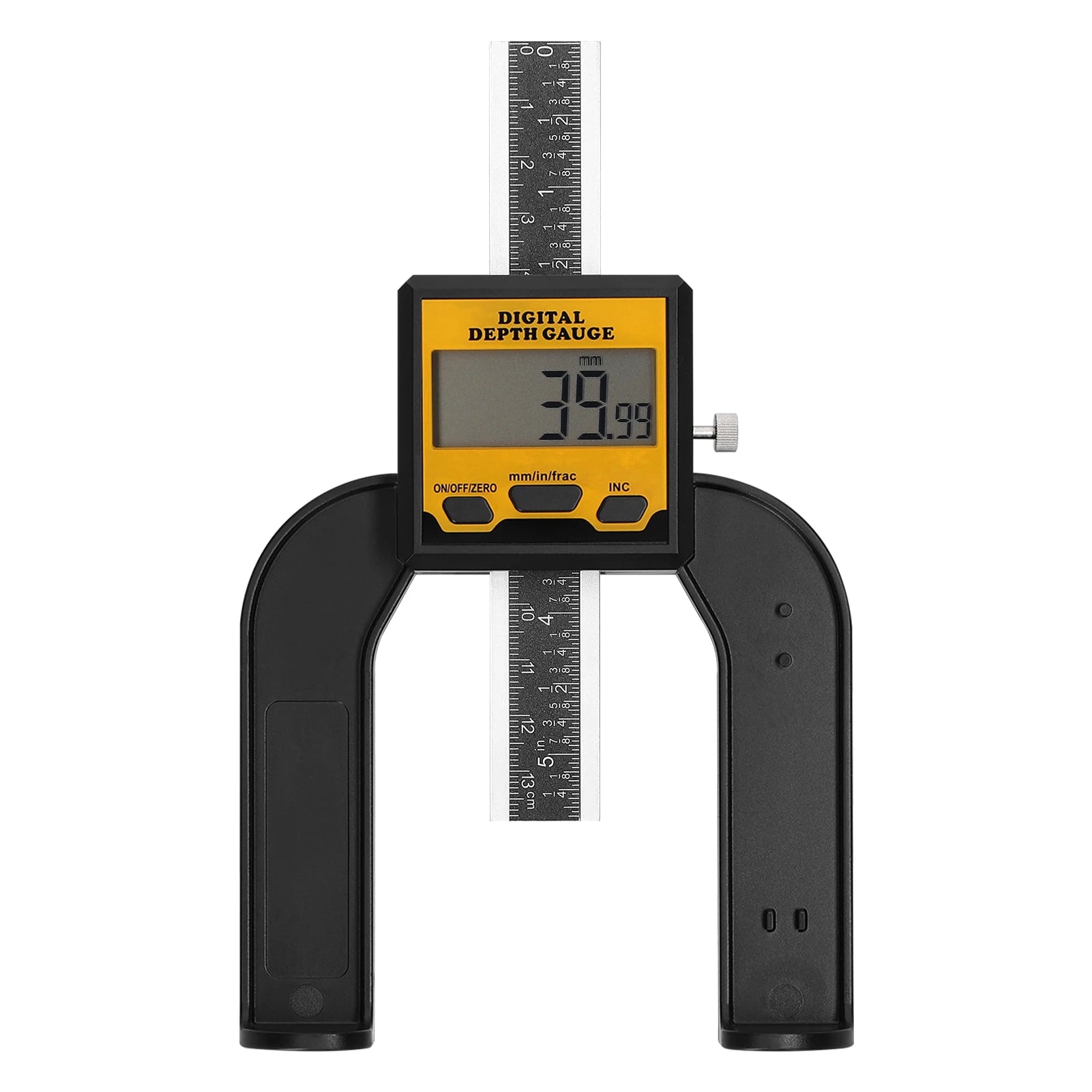 0-80mm Digital Depth Ruler Tablesaw Height Ruler with Magnetic Bottom 3 Units Vernier Caliper Woodworking Height Depth Gauge