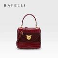 BAFELLI HANDBAG 2026 WOMEN'S NEW CROSSBODY LEATHER PURSE EVENING BAG CROCODILE GRAIN DESIGNER BUCKET CAT LUXURY BRAND FASHION
