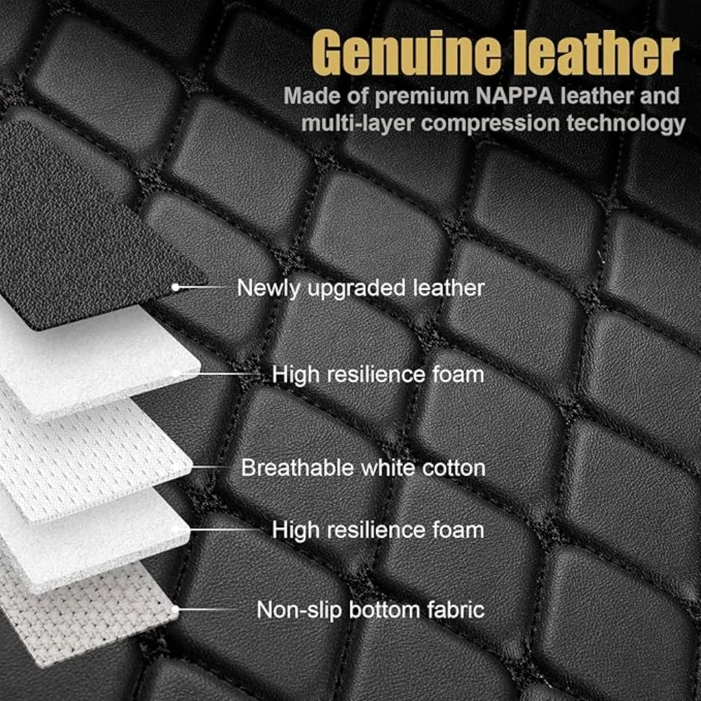 Custom Floor Mats For BMW 3 Series F30 F31 Touring F34 GT G20 20-23 Leather Full Coverage Auto Floor Mats Luxury Floor Liners
