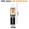 AB Epoxy Glue High Temp Resistant | Metal Stainless Steel Glass Repair | Cold Welding Adhesive | 6ml 25ml Tube