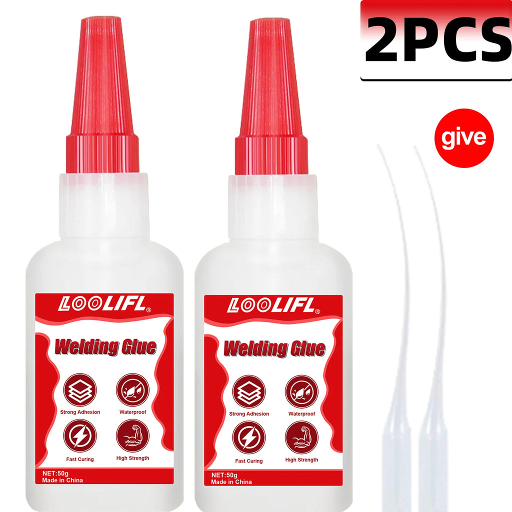 LOOLIFL 8PCS 50g Super Welding Glue,Universal High Strength Oily Adhesive Glue For Plastic Wood Ceramics Metal Soldering Agent
