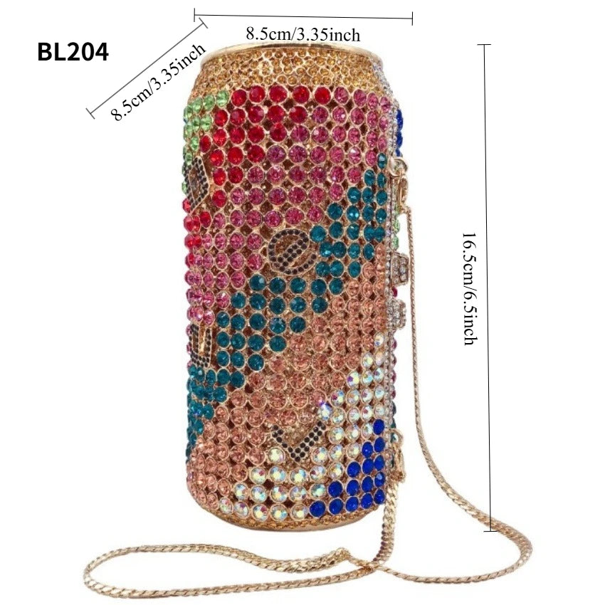 2026 Sparkly Diamond Dinner Bag Hollow Rhinestone Banquet Clutch Bag Women Evening Party Wedding Bridal Purse Rhinestone Handbag
