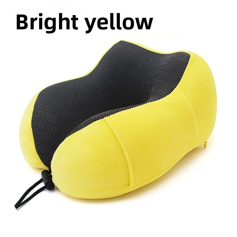 2026 Memory Foam U Shaped Pillow Breathable Fabric Neck Support Pillow For Travel Car And Office Nap car neck pillow